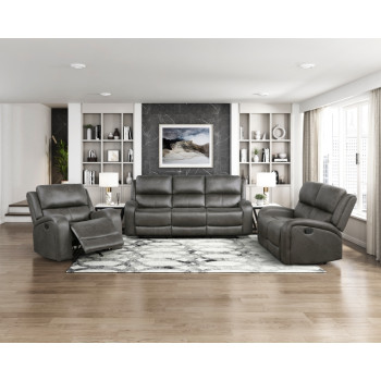 9601GY*3 3pc Set: Sofa, Love, Chair