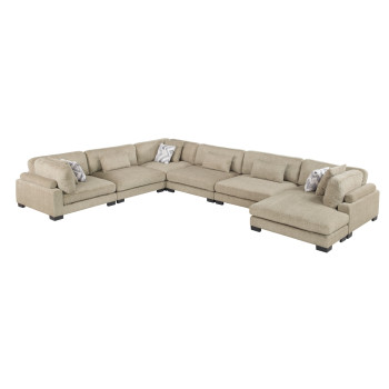 9555BRW*62CR3ACVC 6-Piece Modular Sectional with Chaise