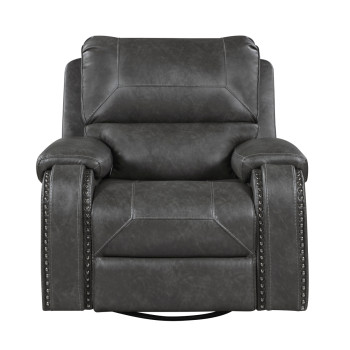 8549GRY-1 Swivel Glider Reclining Chair