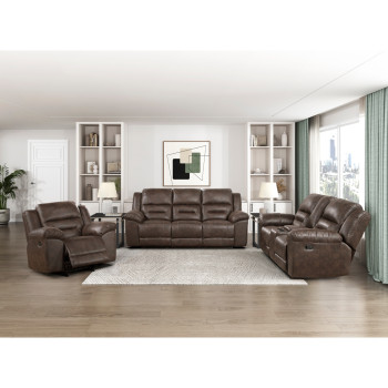 8538DB*3 3PC SETS Double Reclining Sofa + Love Seat + Chair