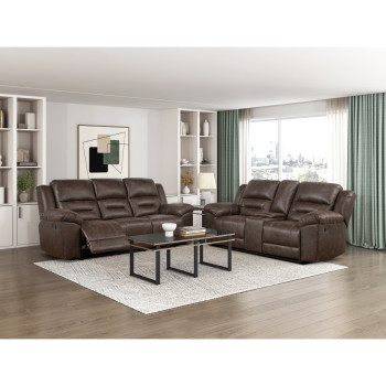 8538DB*2 2PC SETS Double Reclining Sofa + Love Seat