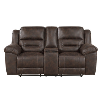 8538DB-2 Double Reclining Love Seat with Center Console