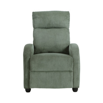 9588GRN-1PB Push Back Reclining Chair