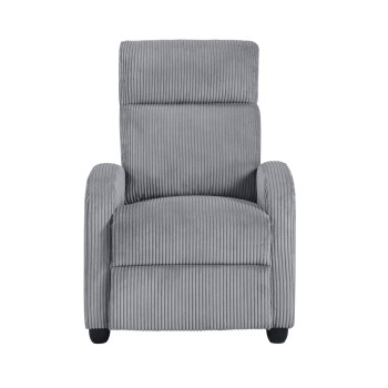 9588DGY-1PB Push Back Reclining Chair