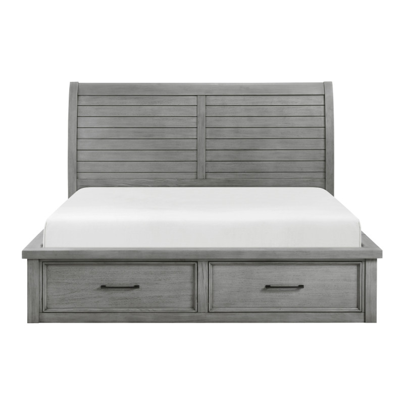 1559DGK-1CK* California King Platform Bed with Footboard Storage