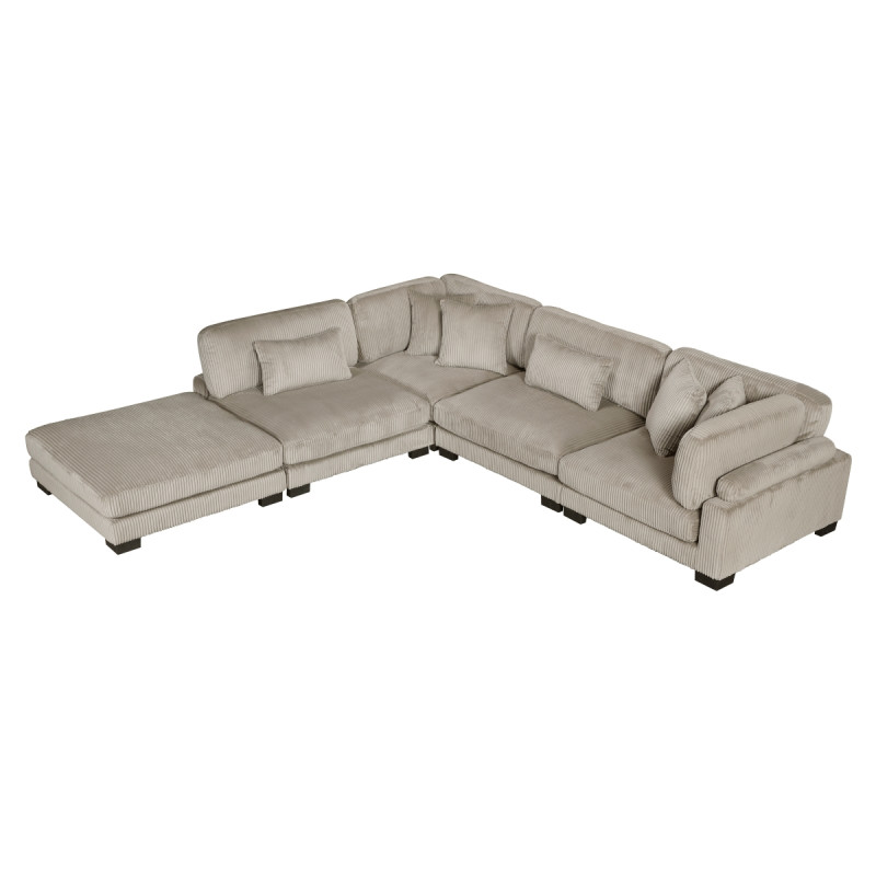 8555GB*5OT 5-Piece Modular Sectional with Ottoman
