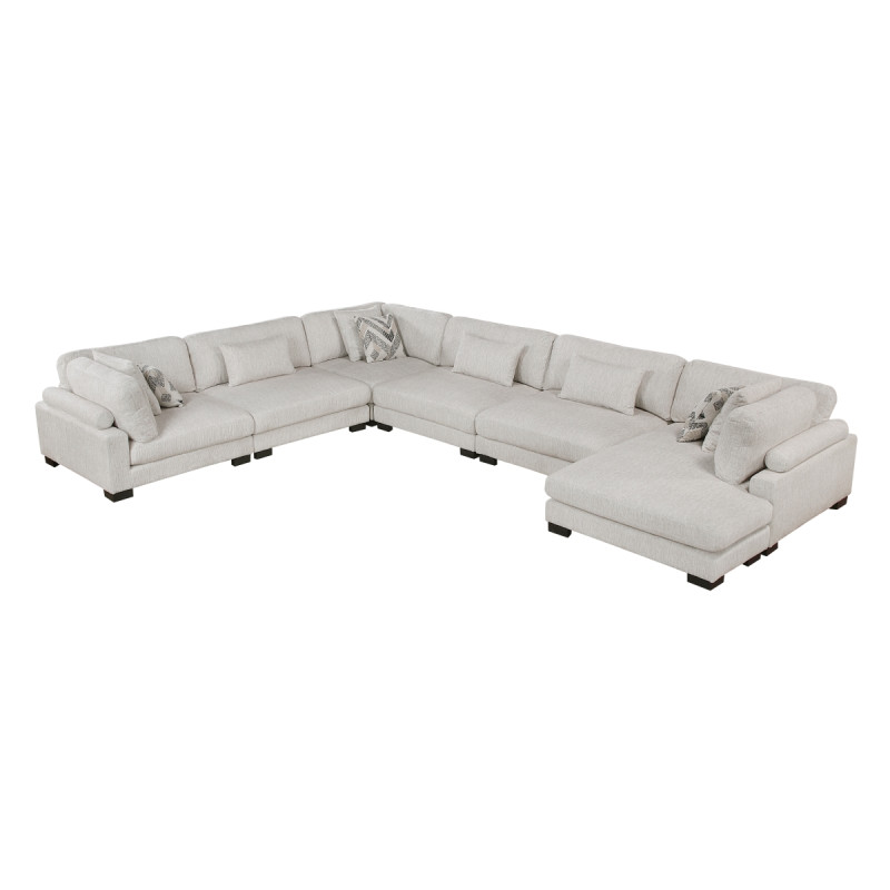9555BEG*62CR3ACVC 6-Piece Modular Sectional with Chaise