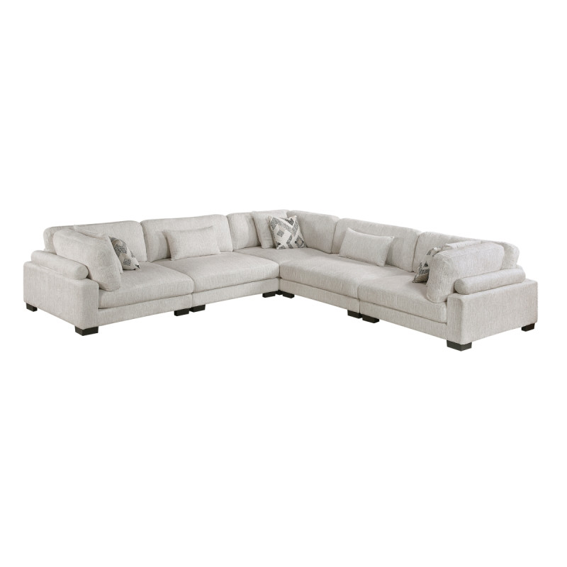 9555BEG*53CR2AC 5-Piece Modular Sectional