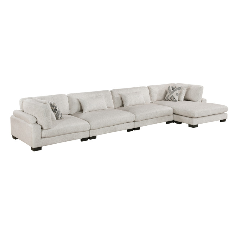 9555BEG*4CR2ACVC 4-Piece Modular Sectional with Chaise