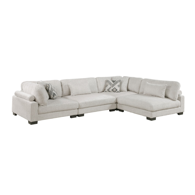9555BEG*42CR2AC 4-Piece Modular Sectional