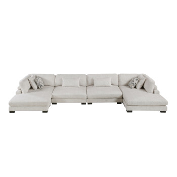 9555BEG*42AC2VC 4-Piece Modular Sectional with Chaise