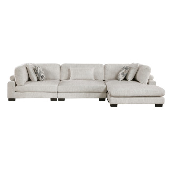9555BEG*3CRACVC 3-Piece Modular Sectional with Chaise