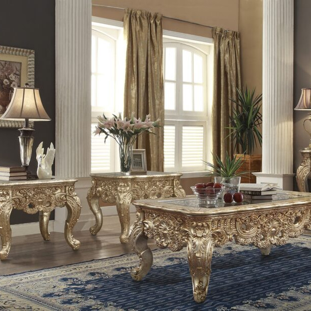 HD-998G – 3PC COFFEE TABLE SET