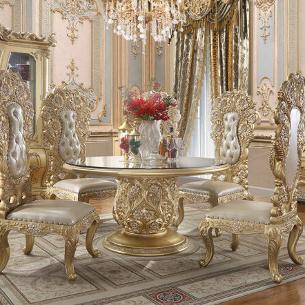 HD-1801 – 5PC ROUND DINING SET