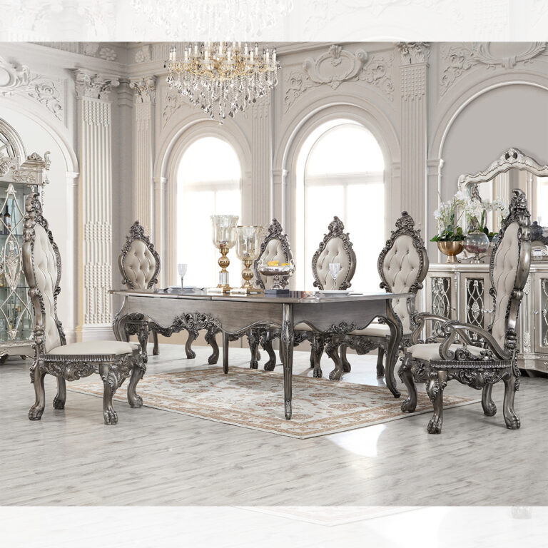 HD-13012-GR – 7PC DINING TABLE SET