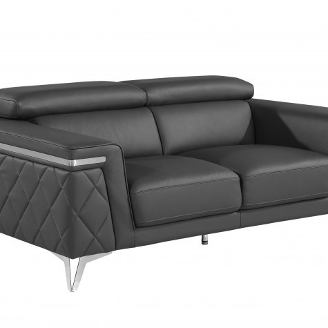 1140-DK-GREY-L LOVESEAT