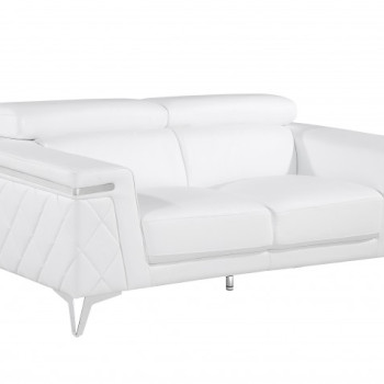 1140-WHITE-L LOVESEAT
