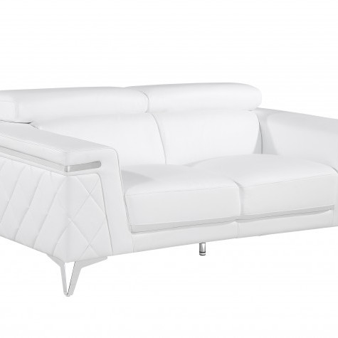 1140-WHITE-L LOVESEAT