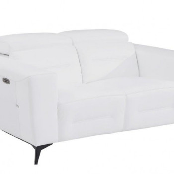990-WHITE-L White- Power Reclining Loveseat