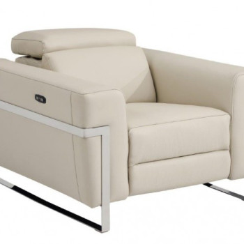 990-BEIGE-CH Beige Reclining Chair