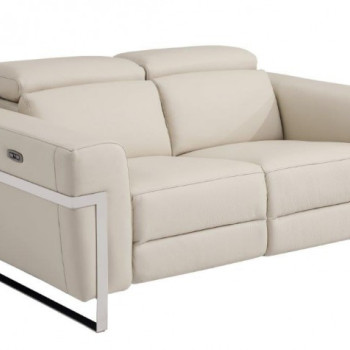 990-BEIGE-L Beige- Power Reclining Loveseat 
