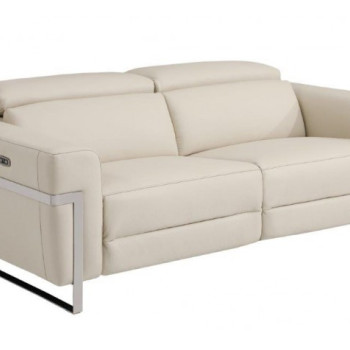 990-BEIGE-S Beige Power Reclining Sofa