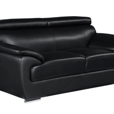 4571-BLACK-L Black Loveseat