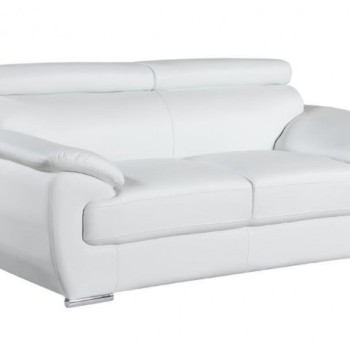 4571-WHITE-L White Loveseat