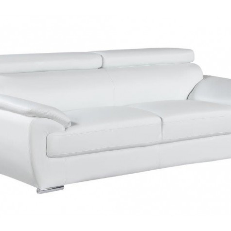 4571-WHITE-S White Sofa