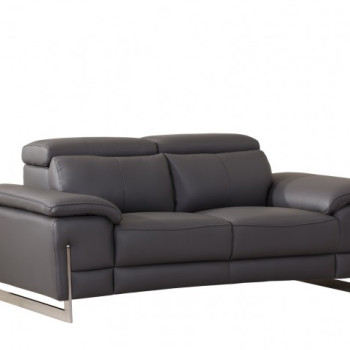 636-DARK-GRAY-L Dark Gray Loveseat