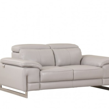 636-LIGHT-GRAY-L Light Gray Loveseat