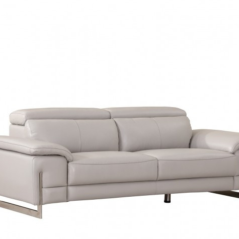 636-LIGHT-GRAY-S Light Gray Sofa