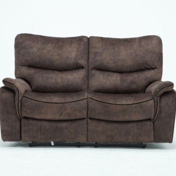 7167-DARK-BROWN-L Dark Brown Loveseat 
