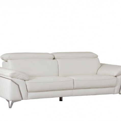 727-WHITE-S White Sofa