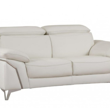 727-WHITE-L White Loveseat