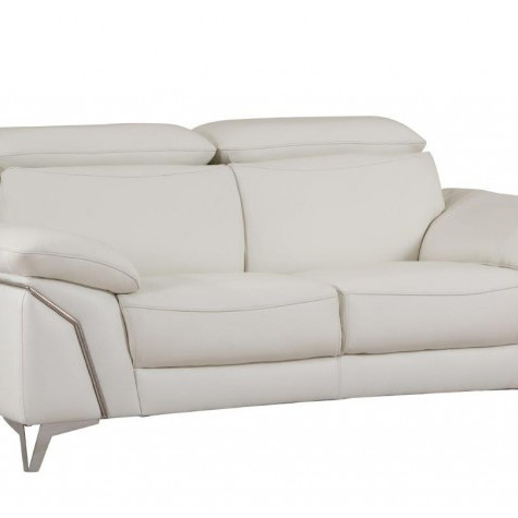 727-WHITE-L White Loveseat