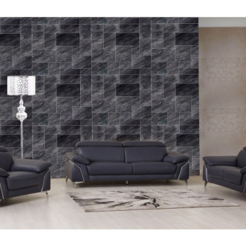 727-NAVY-3PC 727 - Navy Sofa Set