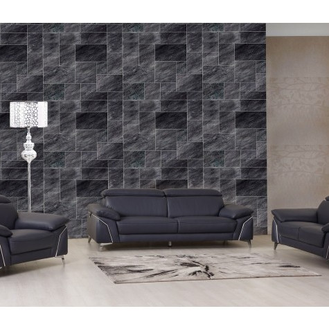 727-NAVY-3PC 727 - Navy Sofa Set