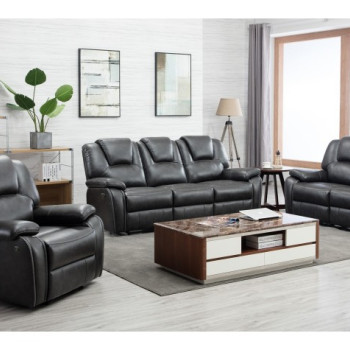 7993-GRAY-3PC Gray Sofa Set