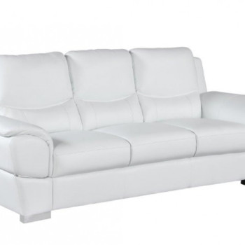 4572-WHITE-S White Sofa 