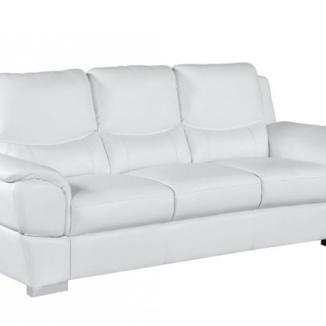 4572-WHITE-S White Sofa 