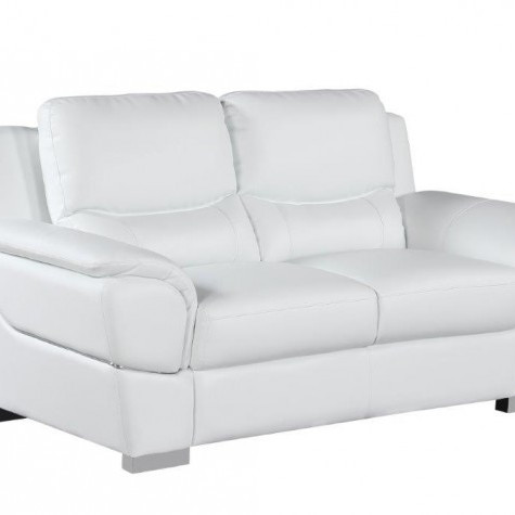 4572-WHITE-L White Loveseat