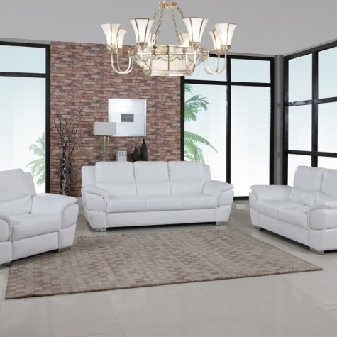 4572-WHITE-S-L-CH White Sofa Set