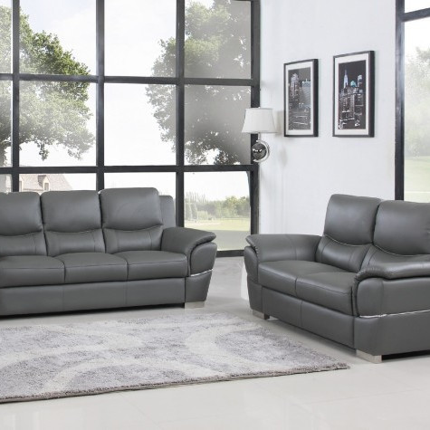 4572-GRAY-S-L Gray Sofa Love