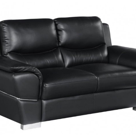4572-BLACK-L Black Loveseat