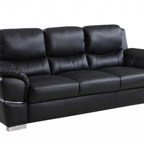 4572-BLACK-S Black Sofa