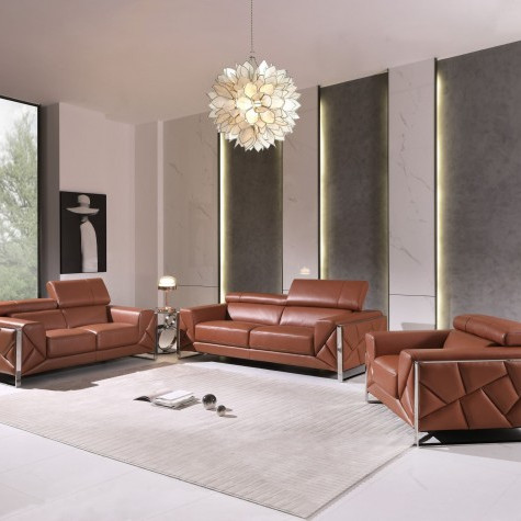 903-CAMEL-3PC Camel Sofa Set