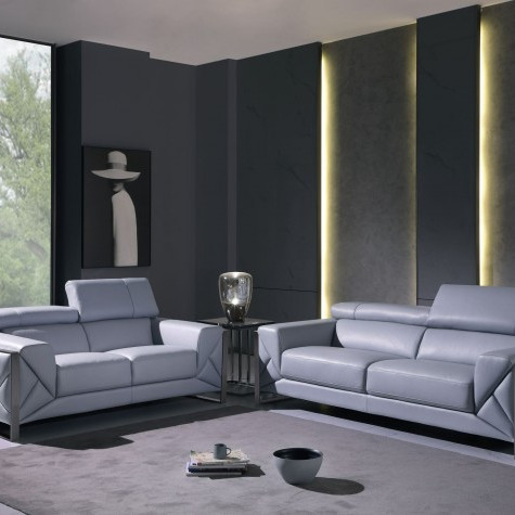 903-LIGHT_BLUE-2PC Light Blue Sofa Love