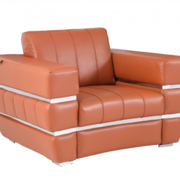 904-CAMEL-CH Camel Italian Leather Chair