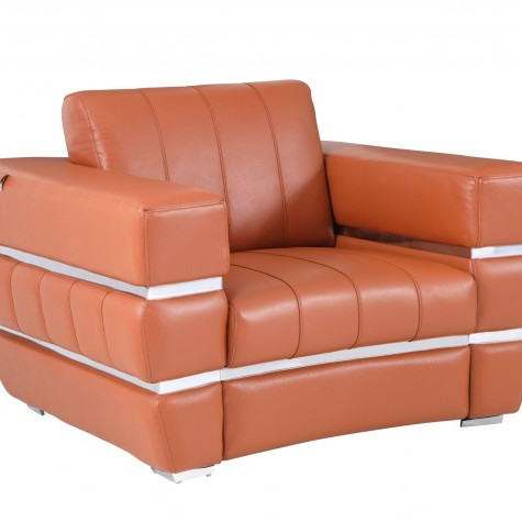 904-CAMEL-CH Camel Italian Leather Chair